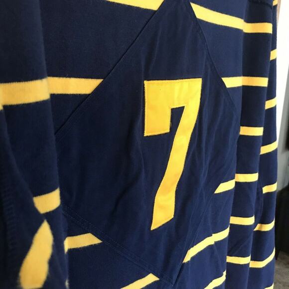 Polo Ralph Lauren Crest #7 Striped L/S Shirt Men's XL Thick Rare, Elbow Patches - Picture 8 of 8